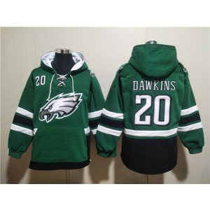 NFL Eagles 20 Brian Dawkins Green Ageless Must-Have Lace-Up Pullover Hoodie NFL Eagles 20 Brian Dawkins Green Ageless Must-Have Lace-Up Pullover Hoodie