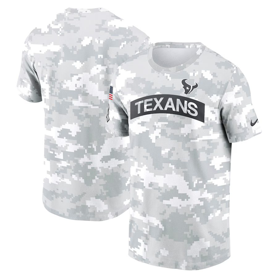 NFL Houston Texans 2024 White Grey Salute To Service t shirt NFL Houston Texans 2024 White Grey Salute To Service t shirt