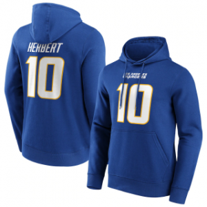 NFL Los Angeles Chargers 10 Justin Herbert Blue Hoodie NFL Los Angeles Chargers 10 Justin Herbert Blue Hoodie