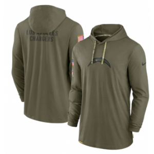 NFL Los Angeles Chargers 2022 Olive Salute to Service Tonal Pullover Hoodie NFL Los Angeles Chargers 2022 Olive Salute to Service Tonal Pullover Hoodie