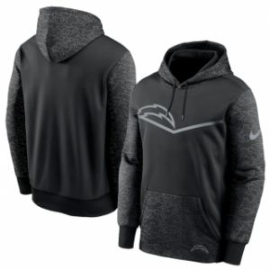 NFL Los Angeles Chargers Black Reflective Therma Hoodie NFL Los Angeles Chargers Black Reflective Therma Hoodie
