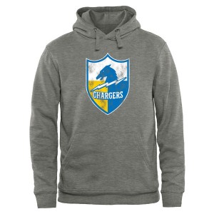 NFL Men San Diego Chargers Pro Line Ash Throwback Logo Pullover Hoodie NFL Men San Diego Chargers Pro Line Ash Throwback Logo Pullover Hoodie