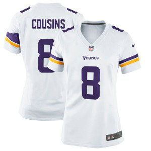 NFL Minnesota Vikings 8 Kirk Cousins Nike White Women Jersey NFL Minnesota Vikings 8 Kirk Cousins Nike White Women Jersey