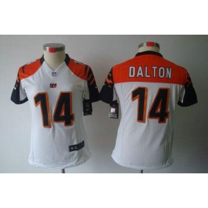 NFL Nike Bengals 14 Andy Dalton White Women's Limited Jersey NFL Nike Bengals 14 Andy Dalton White Women's Limited Jersey