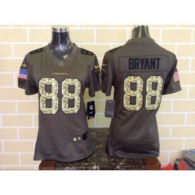 NFL Nike Cowboys 88 Dez Bryant Green Salute To Service Women Limited Jersey NFL Nike Cowboys 88 Dez Bryant Green Salute To Service Women Limited Jersey