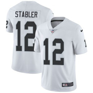 NFL Raiders 12 Ken Stabler White Vapor Untouchable Nike Limited Men Jersey NFL Raiders 12 Ken Stabler White Vapor Untouchable Nike Limited Men Jersey