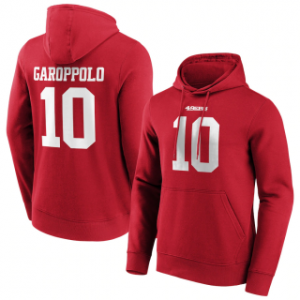 NFL San Francisco 49ers 10 Jimmy Garoppolo Red Hoodie NFL San Francisco 49ers 10 Jimmy Garoppolo Red Hoodie