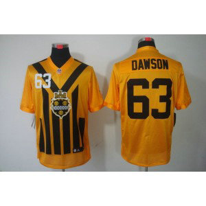 NFL Steelers 63 Dawson Yellow Throwback Men Jersey NFL Steelers 63 Dawson Yellow Throwback Men Jersey
