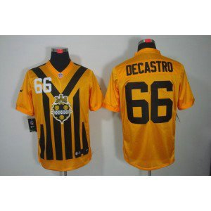 NFL Steelers 66 Deastro Yellow Throwback Men Jersey NFL Steelers 66 Deastro Yellow Throwback Men Jersey