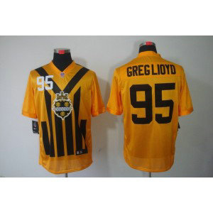 NFL Steelers 95 Greglioyd Yellow Throwback Men Jersey NFL Steelers 95 Greglioyd Yellow Throwback Men Jersey