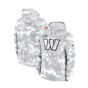 NFL Washington Commanders 2024 White Grey Salute To Service Hoodie NFL Washington Commanders 2024 White Grey Salute To Service Hoodie