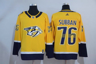 NHL Adidas Predators 76 P.K. Subban Gold Jersey NHL Adidas Predators 76 P.K. Subban Gold Jersey