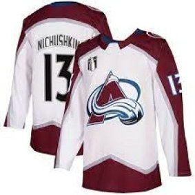 NHL Avalanche 13 Valeri Nichushkin White Adidas Men Jersey NHL Avalanche 13 Valeri Nichushkin White Adidas Men Jersey