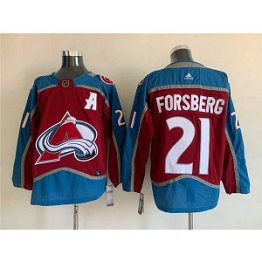 NHL Avalanche 21 Peter Forsberg Burgundy Adidas Men Jersey NHL Avalanche 21 Peter Forsberg Burgundy Adidas Men Jersey