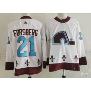 NHL Avalanche 21 Peter Forsberg White 2020 New Adidas Men Jersey NHL Avalanche 21 Peter Forsberg White 2020 New Adidas Men Jersey