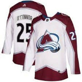 NHL Avalanche 25 Logan O'Connor White Adidas Men Jersey NHL Avalanche 25 Logan O'Connor White Adidas Men Jersey