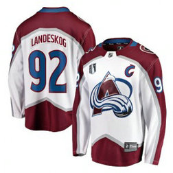 NHL Avalanche 92 Gabriel Landeskog White 2022 Stanley Cup Final Patch Jersey NHL Avalanche 92 Gabriel Landeskog White 2022 Stanley Cup Final Patch Jersey