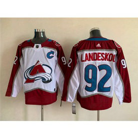 NHL Avalanche 92 Gabriel Landeskog White C Patch Adidas Men Jersey NHL Avalanche 92 Gabriel Landeskog White C Patch Adidas Men Jersey