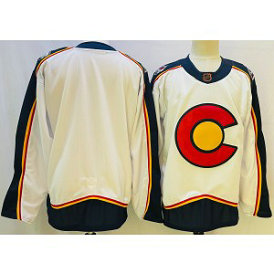 NHL Avalanche Blank White 2022-23 Retro Adidas Men Jersey NHL Avalanche Blank White 2022-23 Retro Adidas Men Jersey