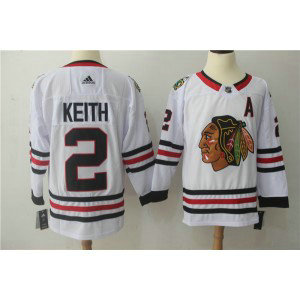 NHL Blackhawks 2 Duncan Keith White A Patch Adidas Men Jersey NHL Blackhawks 2 Duncan Keith White A Patch Adidas Men Jersey