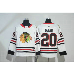 NHL Blackhawks 20 Brandon Saad White Adidas Men Jersey NHL Blackhawks 20 Brandon Saad White Adidas Men Jersey