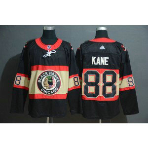 NHL Blackhawks 88 Patrick Kane Premier Black New Third Adidas Men Jersey