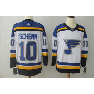 NHL Blues 10 Brayden Schenn White Adidas Men Jersey NHL Blues 10 Brayden Schenn White Adidas Men Jersey