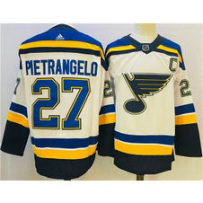 NHL Blues 27 Alex Pietrangelo Cream Winter Classic Adidas Men Jersey