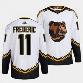 NHL Bruins 11 Trent Frederic White 2022-23 Retro Adidas Men Jersey NHL Bruins 11 Trent Frederic White 2022-23 Retro Adidas Men Jersey