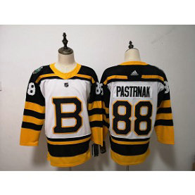 NHL Bruins 88 David Pastrnak White 2019 Winter Classic Adidas Men Jersey