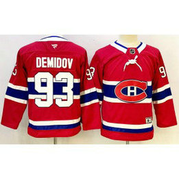 NHL Canadiens 93 Demidov Red New Youth Jersey NHL Canadiens 93 Demidov Red New Youth Jersey