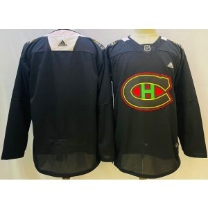 NHL Canadiens Blank Black 2022-23 Retro Adidas Men Jersey