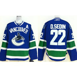 NHL Canucks 22 Daniel Sedin With A Patch Blue Men Jersey NHL Canucks 22 Daniel Sedin With A Patch Blue Men Jersey