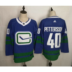 NHL Canucks 40 Elias Pettersson Blue Adidas Men Jersey NHL Canucks 40 Elias Pettersson Blue Adidas Men Jersey