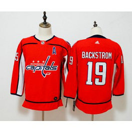 NHL Capitals 19 Nicklas Backstrom Red Adidas Youth Jersey