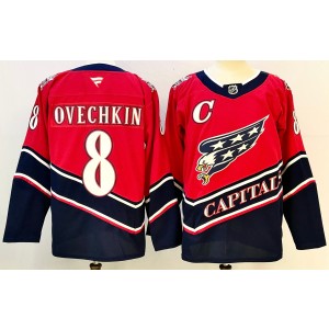 NHL Capitals 8 Alexander Ovechkin Red New Men Jersey