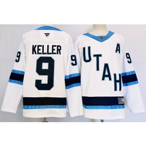 NHL Coyotes 9 KELLER White 2024 New Adidas Men Jersey NHL Coyotes 9 KELLER White 2024 New Adidas Men Jersey