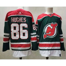 NHL Devils 86 Jack Hughes Green Adidas Men Jersey NHL Devils 86 Jack Hughes Green Adidas Men Jersey