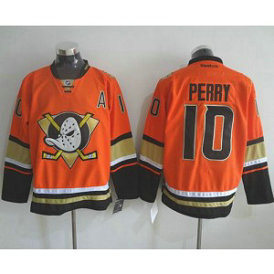 NHL Ducks 10 Corey Perry Orange Alternate A Patch Men Jersey NHL Ducks 10 Corey Perry Orange Alternate A Patch Men Jersey