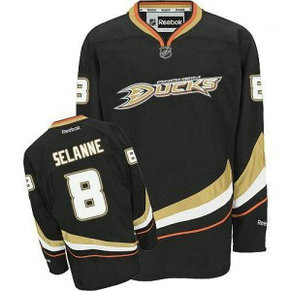 NHL Ducks 8 Teemu Selanne Black Home Reebok Men Jersey NHL Ducks 8 Teemu Selanne Black Home Reebok Men Jersey