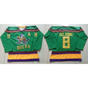 NHL Ducks 8 Teemu Selanne Green CCM Throwback Men Jersey NHL Ducks 8 Teemu Selanne Green CCM Throwback Men Jersey