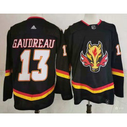 NHL Flames 13 Johnny Gaudreau Black 2020 New Adidas Men Jersey