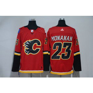 NHL Flames 23 Sean Monahan Red Adidas Men Jersey