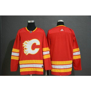 NHL Flames Blank Red Alternate Adidas Men Jersey