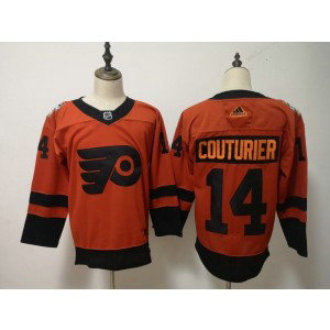 NHL Flyers 14 Sean Couturier 2019 Stadium Series Orange Adidas Men Jersey NHL Flyers 14 Sean Couturier 2019 Stadium Series Orange Adidas Men Jersey