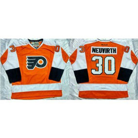 NHL Flyers 30 Michal Neuvirth Orange Home Men Jersey NHL Flyers 30 Michal Neuvirth Orange Home Men Jersey