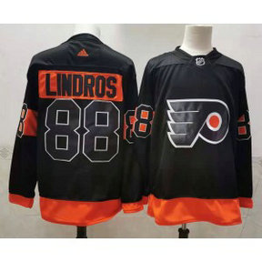 NHL Flyers 88 Lindros Black 2020 New Adidas Men Jersey