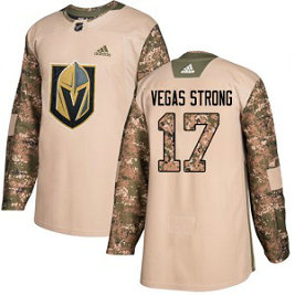 NHL Golden Knights 17 Vegas Strong Camo 2017 Veterans Day Adidas Men Jersey