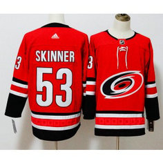 NHL Hurricanes 53 Jeff Skinner Red Adidas Men Jersey NHL Hurricanes 53 Jeff Skinner Red Adidas Men Jersey