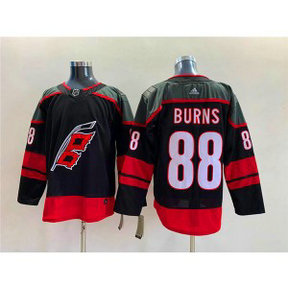 NHL Hurricanes 88 Brent Burns Black Adidas Men Jersey